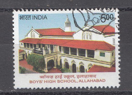 INDIA 2013, FIRST DAY CANCELLED, Boys High School, Allahabad, 1 V - Used Stamps