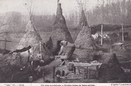 MILITARIA . GUERRE  1914 . Un Coin SOUDANAIS . Huttes Faites De Boue Séchée . D'après L'ILLUSTRATION - Regimientos