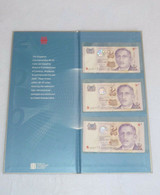 SINGAPORE DRAGON THE NEW MILLENNIUM 2000 SET OF 3 PCS. S$2 PAPER MONEY BANKNOTE (#2) - Singapur