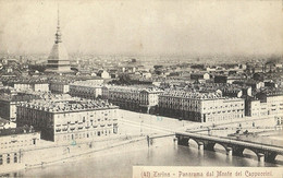 9260 " TORINO-PANORAMA DAL MONTE DEI CAPUCCINI " - CART. POST. ORIG.  SPED.1910 - Viste Panoramiche, Panorama