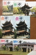 Maximum Cards Of Vietnam Viet Nam 2012 : Landscapes / Architecture / Bridge / Pagoda (Ms1014) - Vietnam