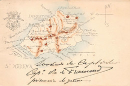 SAINT HELENA - Map Of The Island - SEE SCANS FOR CONDITION - Publ. Unknown - Sant'Elena