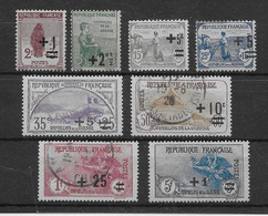 France N°162/169 - Oblitéré/neufs (*) - TB - Used Stamps
