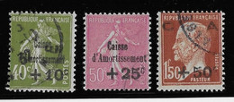 France N°253/255 - Oblitéré - TB - Used Stamps