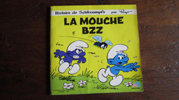 LES SCHTROUMPFS  DISQUE LA MOUCHE BZZ   LIVRE DISQUE - Schtroumpfs, Les - Los Pitufos