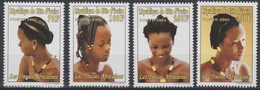 Côte D'Ivoire Ivory Coast Elfenbeinküste 2005 Mi. 1345 - 1348 Tresses Africaines Damenfrisuren - Costa De Marfil (1960-...)