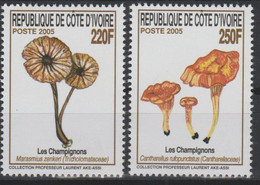 Côte D'Ivoire Ivory Coast Elfenbeinküste 2005 Mi. 1475 - 1476 Champignons Mushrooms Pilze MNH** - Ivory Coast (1960-...)