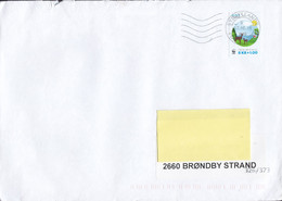 Denmark Deluxe Cancelled SYDJYLLANDS POSTCENTER 2016 Cover Brief BRØNDBY STRAND Denmark WWF Panda Issue Stamp - Cartas & Documentos