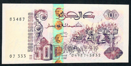 ALGERIA P141b 500 DINNARS 6.10.1998  Signature 2 UNC. - Argelia