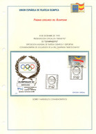 OLYMPIC - ESPANA BARCELONA 1990 - PRESENTACION OFICIAL EN "EXFIME '90" DE OLYMPHILEX '92 - U.E.F.O. - Summer 1992: Barcelona
