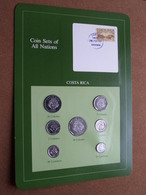COSTA RICA ( From The Serie Coin Sets Of All Nations ) Card 20,5 X 29,5 Cm. ) + Stamp '87 - Costa Rica