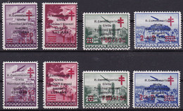 Lubiana, Ljubljana, TBC Overprint R.Commissariato, Two Complete Sets, Both Overprint Types, MNH, Very Good Quality - Lubiana