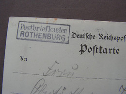 Rothenburg , Aus Dem Briefkasten Kelbra 1899 - Kyffhäuser