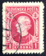 Slovenska - P3/8 - (°)used - 1939 - Michel Nr. 40 - Andrej Hlinka - Gebraucht