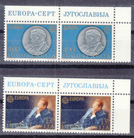 Yugoslavia 1980 Tito Europa CEPT Mi#1828-1829 Mint Never Hinged Pairs - Unused Stamps