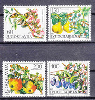 Yugoslavia 1987 Fruits Mi#2221-2224 Mint Never Hinged - Unused Stamps