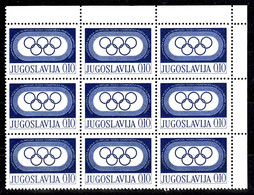 Yugoslavia Olympic Games Week 1976 Mi#52 Mint Never Hinged Full Sheet - Neufs