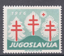 Yugoslavia Republic TBC Anti-tuberculoses Charity Stamp 1956 Mint Never Hinged - Ungebraucht