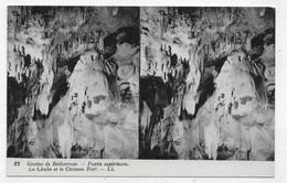 CARTES STEREOSCOPIQUES - GROTTES DE BETHARRAM - N° 22 - LA CLOCHE ET LE CHATEAU FORT - CPA NON VOYAGEE - 75 - Cartes Stéréoscopiques