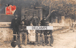 78 - FRENEUSE - Groupe De Personnes, Ouvriers, Employés . Carte Photo 1907 - Freneuse