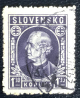 Slovensko - P3/8 - (°)used - 1942 - Michel Nr. 97 - Andrej Hlinka - Oblitérés