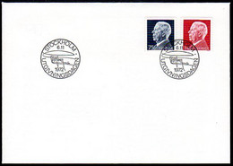 SWEDEN 1972 Definitive: King Gustav VI Adolf FDCs (2).  Michel 779-80 - FDC