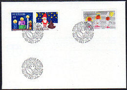 SWEDEN 1972 Christmas FDC.  Michel 776-78 - FDC