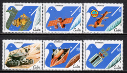 Cuba 1982 Mi# 2650-2655 ** MNH - 2nd UN Congress On The Peaceful Use Of Outer Space - America Del Nord