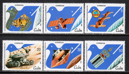 Cuba 1982 Mi# 2650-2655 ** MNH - 2nd UN Congress On The Peaceful Use Of Outer Space - North  America