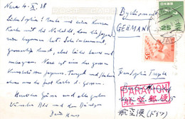 JAPAN - PICTURE POSTCARD 1958 AIRMAIL NARA > BERLIN /AS197 - Cartas & Documentos