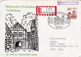 Eingedruckter R-Zettel,  4542 Tecklenburg 1 ,  Nr. 194 - R- & V- Labels