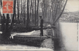 PERIGNY SUR YERRES - LA RIVIERE ET LES BERGES - Animée  - Prix Fixe - Perigny