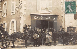 Luçon    Localisée A .           85      Café Louis.  Carte Photo        (voir Scan) - Lucon