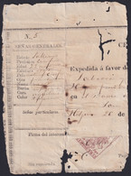 POL-120 CUBA SPAIN 1879 REVENUE POLICE POLICIA BICEPTO 2,50 Ptas. - Timbres-taxe