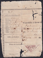 POL-120 CUBA SPAIN 1879 REVENUE POLICE POLICIA BICEPTO 2,50 Ptas. - Impuestos