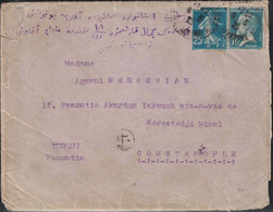 Puy De Dôme - Clermont Ferrand - Lettre Pour Constantinople (Turquie) - Affranchissement Semeuse + Pasteur - 1926 - Postal Rates