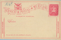 MÉXICO - ENTERO POSTAL NO  CIRCULADO , DOS CENTAVOS , SERVICIO INTERIOR - Mexique