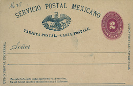 MÉXICO - ENTERO POSTAL NO  CIRCULADO , DOS CENTAVOS - Mexiko