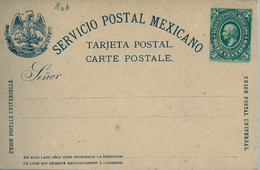 MÉXICO - ENTERO POSTAL NO  CIRCULADO , TRES CENTAVOS - México