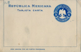 MÉXICO - ENTERO POSTAL NO  CIRCULADO , CINCO CENTAVOS - México