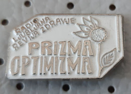 Radio Ljubljana Broadcast Prizma Optimizma Slovenia Pin - Médias