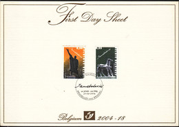 Belgium 2004 First Day Sheet - Storia Postale