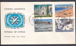 Cyprus 1967 International Tourist Day, FDC - Brieven En Documenten