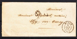 France Nice Prephilately, 1852 Meaux, Postal History Piece - 1849-1876: Période Classique