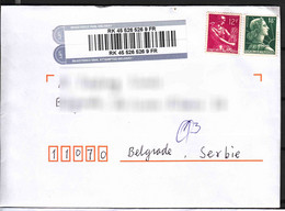 France Modern Cover To Serbia - Cartas & Documentos