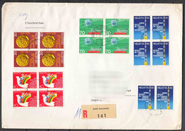 Switzerland High Franked Multi Stamps Cover To Serbia - Brieven En Documenten