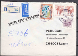 Yugoslavia R Cover To Swiss, Very High Frankatur - Lettres & Documents