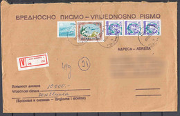 Yugoslavia Value Letter, Very High Franked, Rare Form - Cartas & Documentos