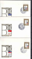 Yugoslavia 1977 BalkanFila FDC 5 Pieces, Two Scans - Storia Postale