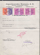 Yugoslavia Old Document With Revenue Stamps, Multifranked - Covers & Documents